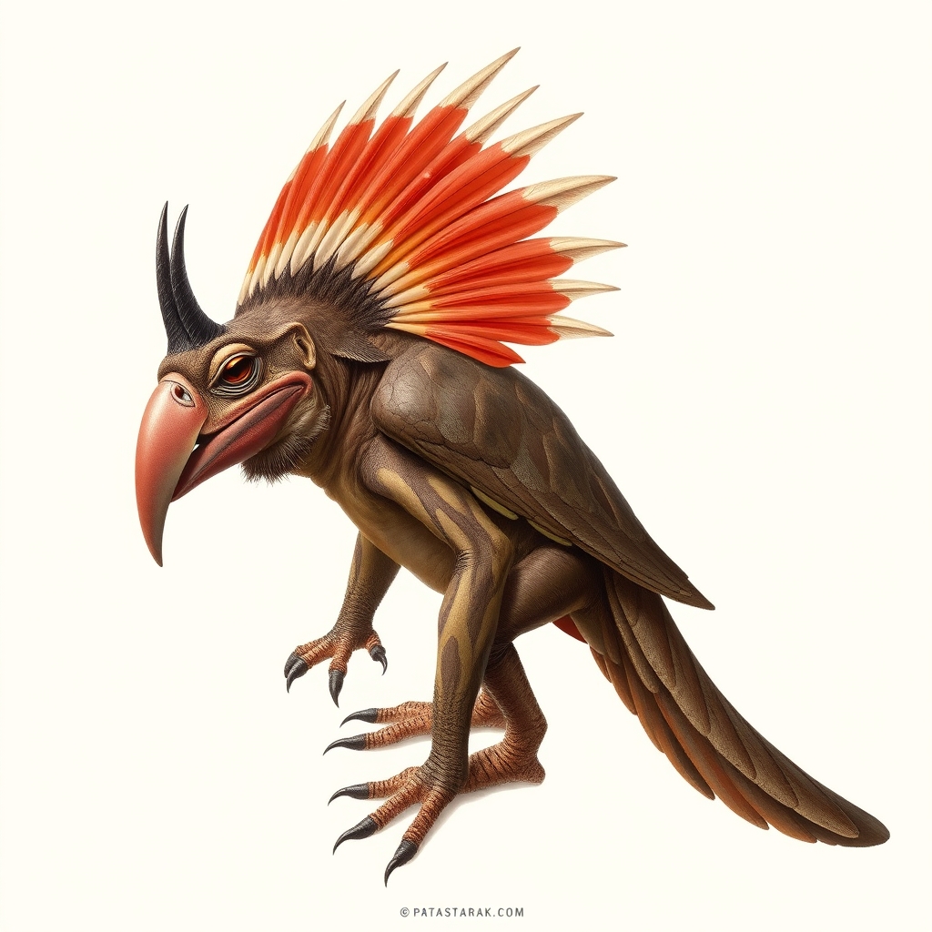 The Mossback Glade Glider, a field guide hybrid animal creature generated by the random animal generator