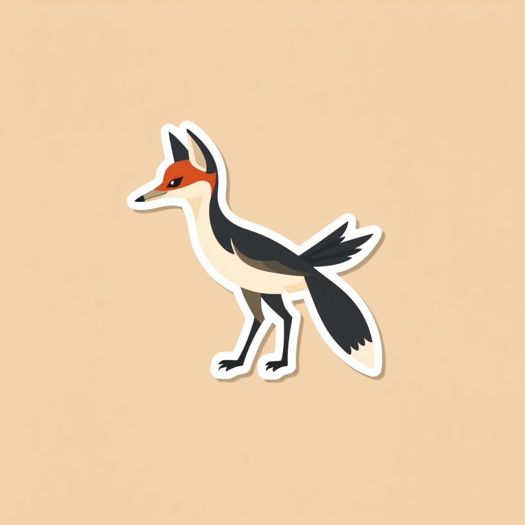 The Thornback Thicket Skulker, a sticker hybrid animal creature generated by the random animal generator