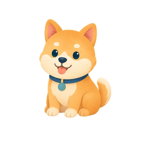 Illustration of the Dog, one of the 12 Chinese year animals