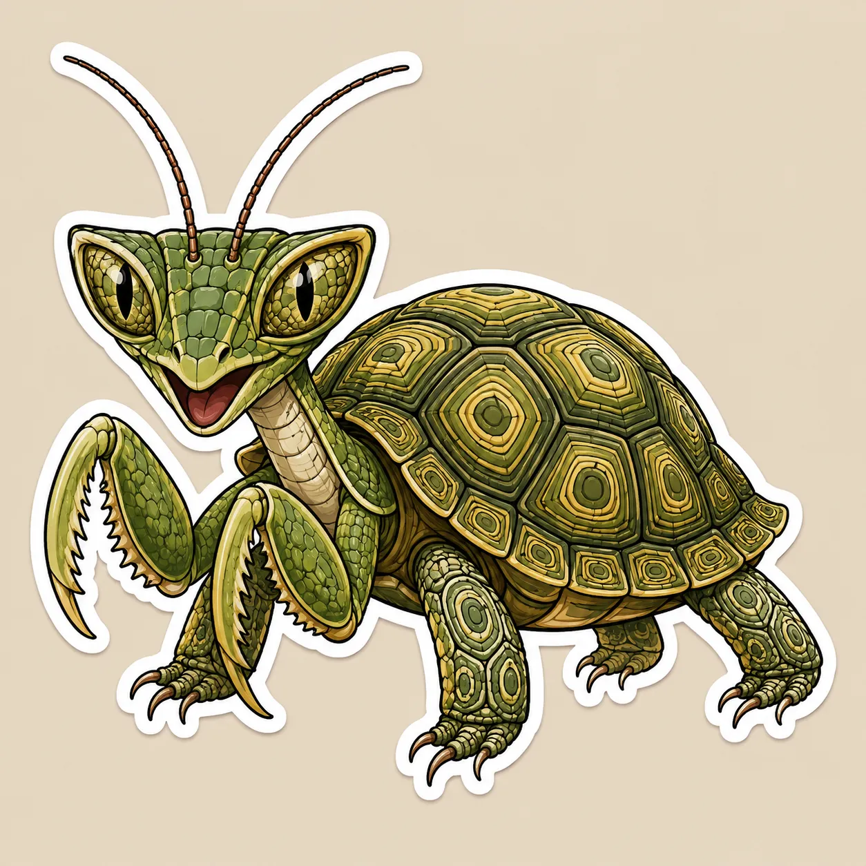 The Whisper Ridge Skulker, a sticker AI animal creature