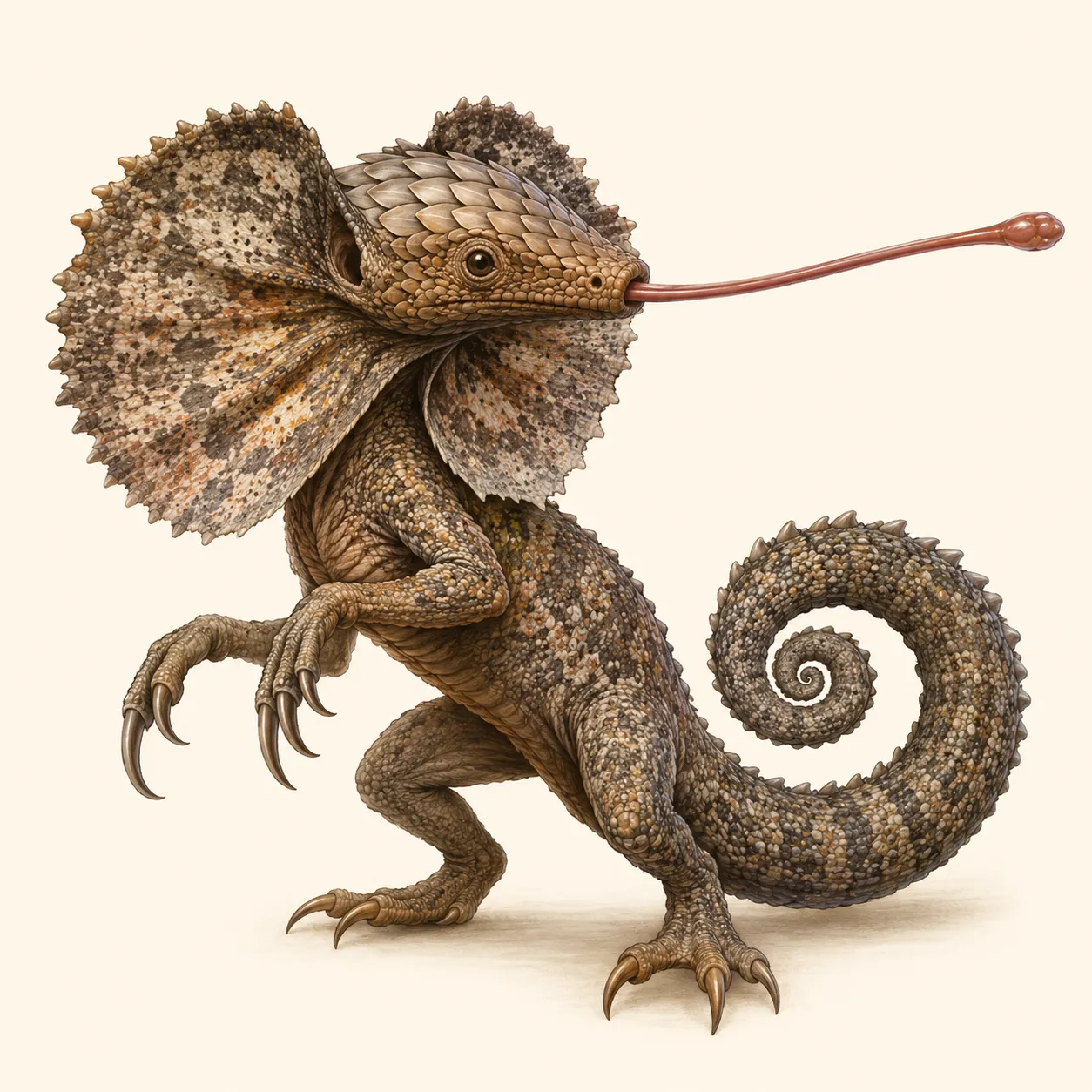The Iron Marsh Stalker, a storybook AI animal creature