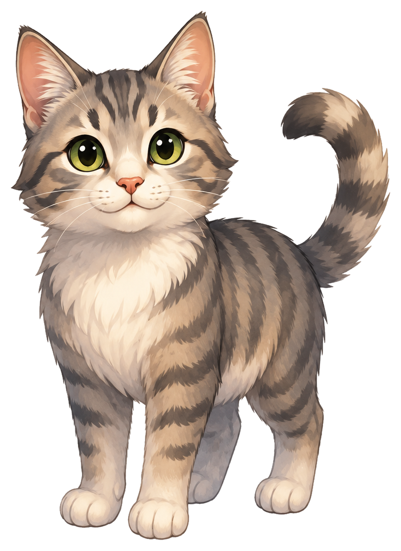 Cat spirit animal illustration