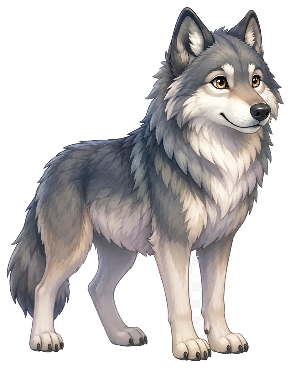 Wolf spirit animal illustration